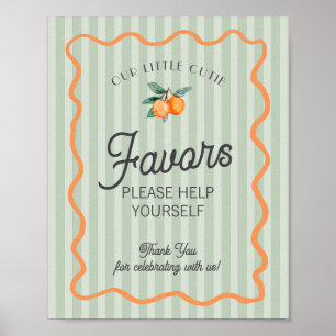 Green Little Süsse Citrus Hauptpresse Favoriten Poster