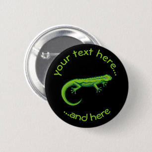 Green Lizard Button