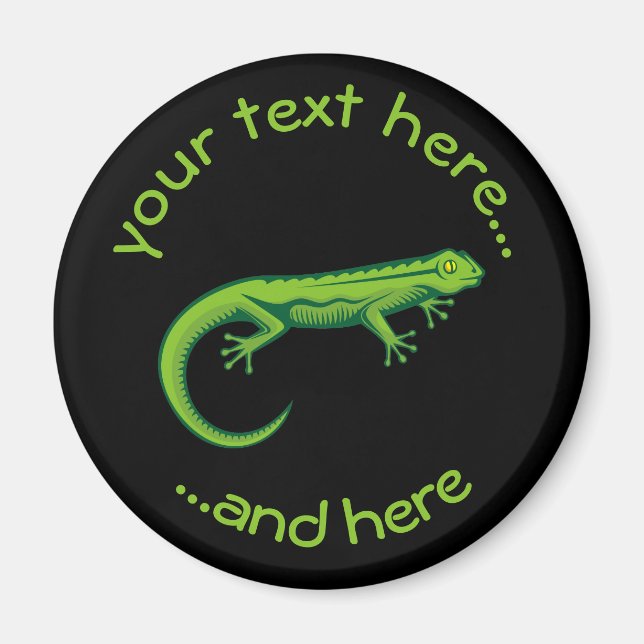 Green Lizard Magnet (Vorne)