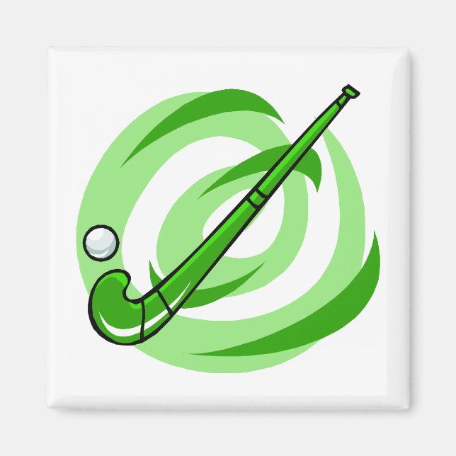 Green Logo für Feldhockey Magnet (Vorne)