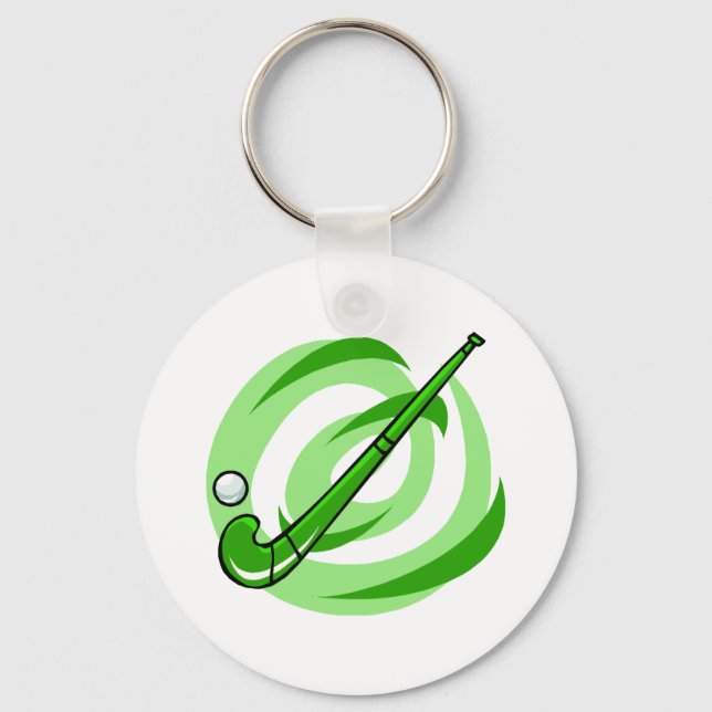 Green Logo für Feldhockey Schlüsselanhänger (Vorderseite)