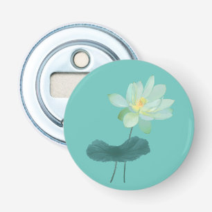 Green Lotus Blume Asiatisch Inspiriert Flaschenöffner