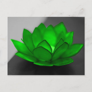 Green Lotus Postkarte