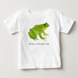 Green Low Poly Life Frog Baby T-shirt