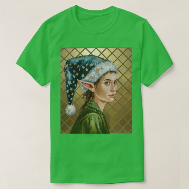 Green Luxe Elf Weihnachts-T - Shirt (Design vorne)