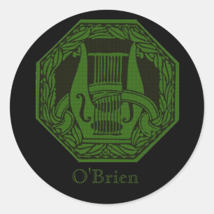 Green Lyre Abzeichen Runder Aufkleber