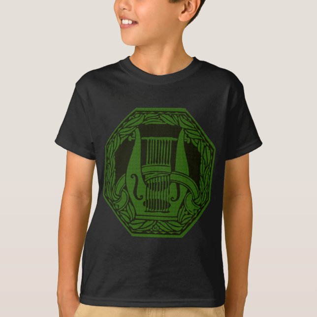 Green Lyre Abzeichen T-Shirt (Vorderseite)