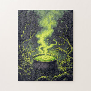 Green Magic Potion Cauldron Halloween
