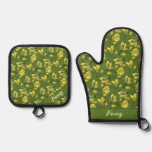 Green Magnolia Floral Personalisiert