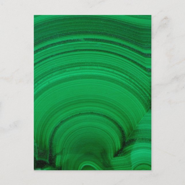 Green Malachite Nah-up Postkarte (Vorderseite)