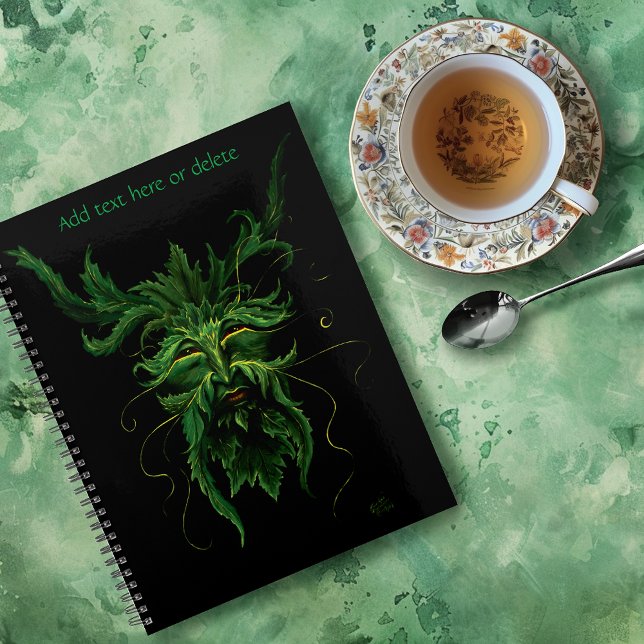 Green Man Fee Blätter Black Planer (Von Creator hochgeladen)
