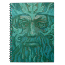 Green Man, Forest King, Pagan God, Fantasy Art Notizblock