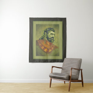 Green Man Knight Wandteppich
