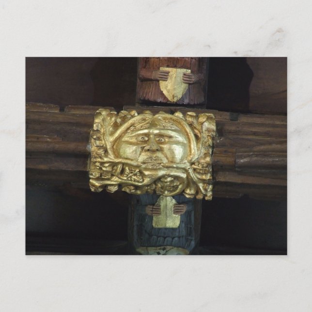 Green Man Postcard - Lutterworth Postkarte (Vorderseite)