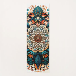 Green Mandala Harmony Yoga Mat (eine Seite) Yogamatte