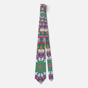Green Mandala Neck Tie Krawatte