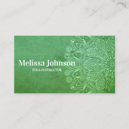 Green Mandala Yoga Meditation Terminkarte