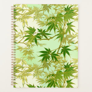 Green Maple Blätter Chiyogami Planner Planer