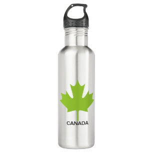 Green Maple Leaf Kanada Edelstahlflasche