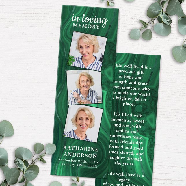 Green Marble 3 Foto Gedicht Beerdigung Gebet Lesez (Von Creator hochgeladen)