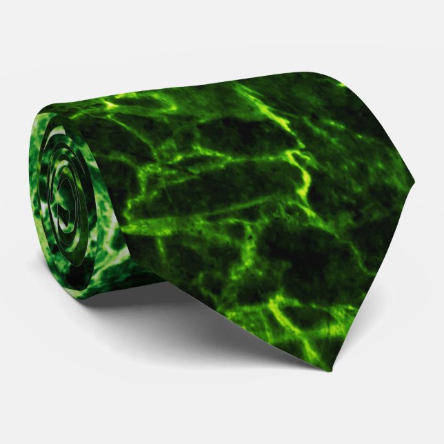 GREEN MARBLE KRAWATTE (Gerollt)