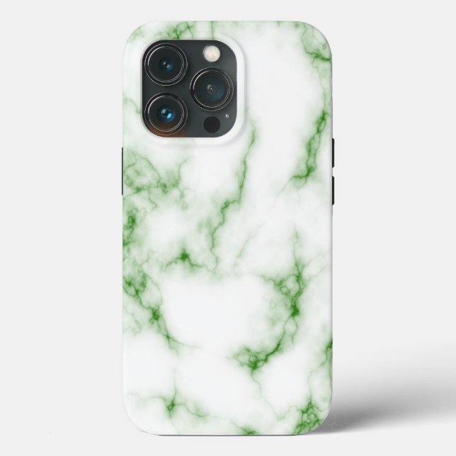 Green Marble Look iPhone Case (Rückseite)