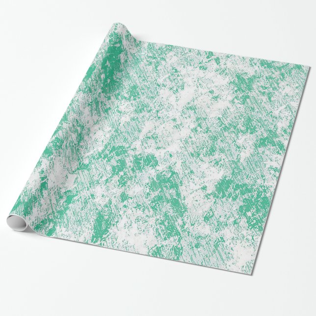 Green Marble Mesh Gift Wrap Geschenkpapier (Ungerollt)