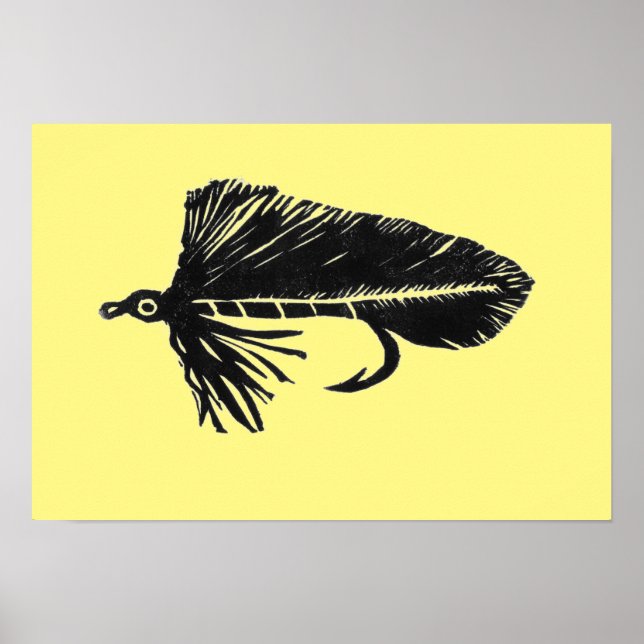 Green Matuka Streamer, Fliegenfischen, Fliegenbind Poster (Vorne)