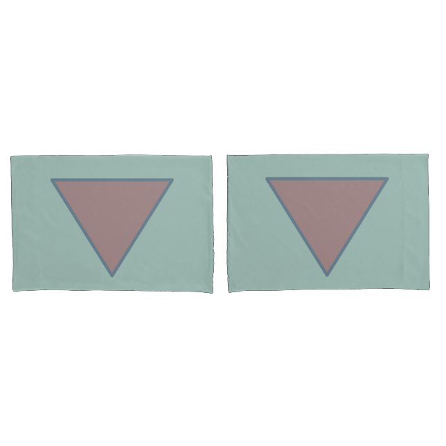 Green Mauve Pastel Pillowcase Set Kissenbezug (Vorderseite-Set)