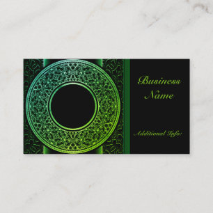 Green Medallion Business Card Visitenkarte