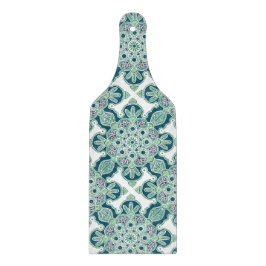 Green Medallion Print Cutting Board Schneidebrett