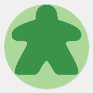 Green Meeple Stickers