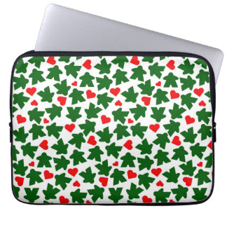 Green Meeple with Red Heart Laptopschutzhülle