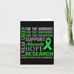 Green Mental Health Awareness Support Graphic Karte