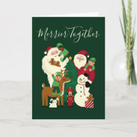Green Merrier Gemeinsam Santa und Freunde