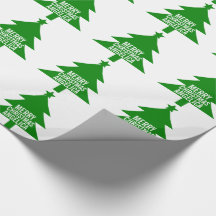 Green Merry Christmas Tree Holidays Individuelle N
