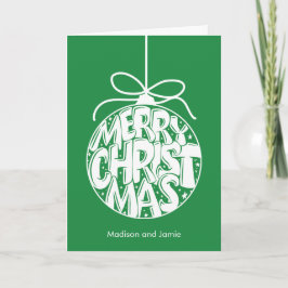 Green Merry Weihnachtsschmuck Weihnachtskarte Feiertagskarte