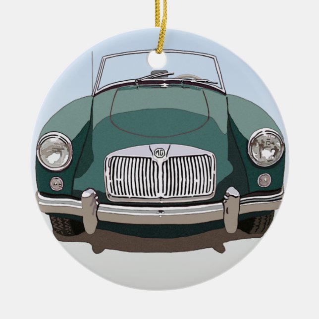 Green MGA Car Ornament (Vorne)