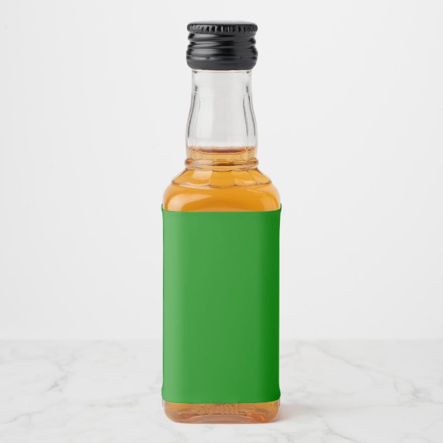 Green Mini Alkoholflaschenetikett (Vorderseite)