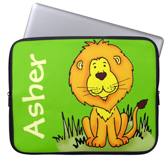 Green Mini Notebook-Gehäuse mit Vorname für Lion-G Laptopschutzhülle (Vorderseite)