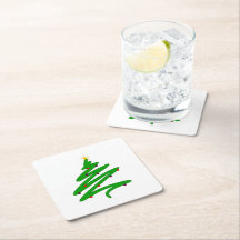 Green Minimalistisch Christmas Tree Doodle