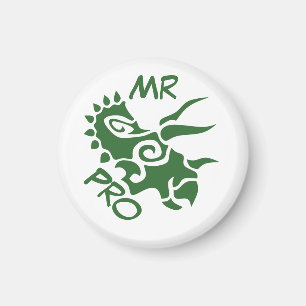 Green Mister Pro Triceratops Geschickte Antike Magnet