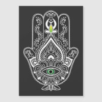 Green Mit Augen Protected Hamza Handmagnetikkarte