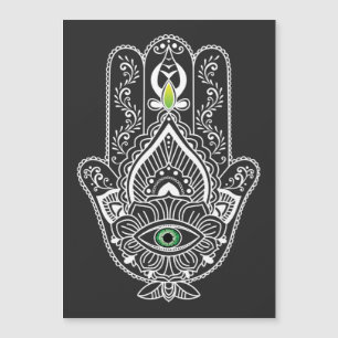 Green Mit Augen Protected Hamza Handmagnetikkarte Magnetkarte