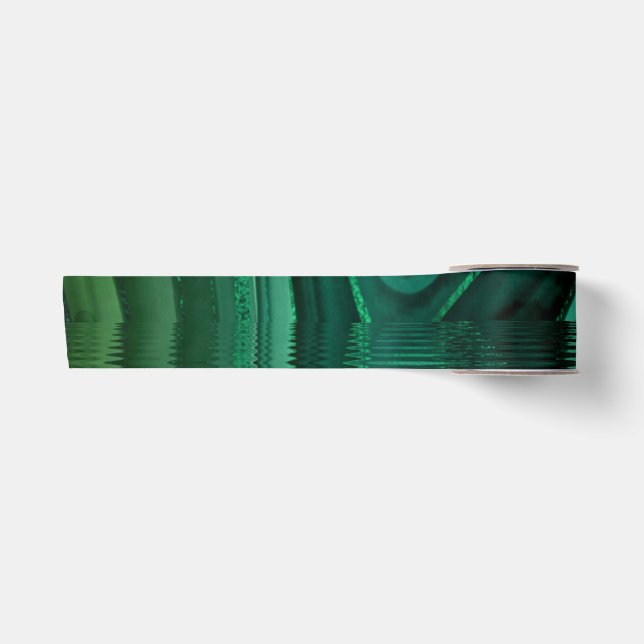 Green Mlachite Stone Abstrakt Landschaft Malachite Satinband (Vorderseite)