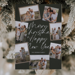 Green Modern Boho 8 Foto Collage Weihnachten