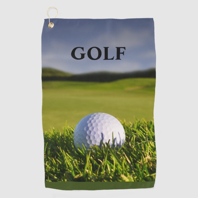 Green Modern Custom Best Golf Handtücher (Vorderseite)