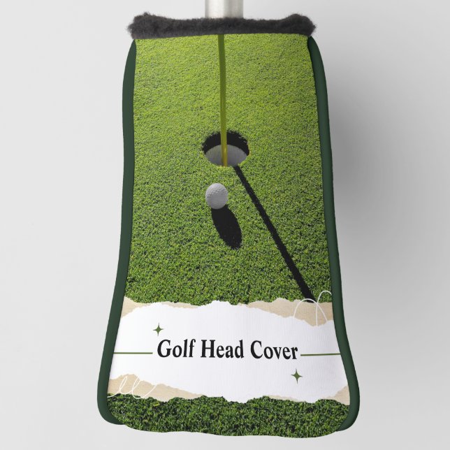 Green Modern Golf Tips Custom Best Putter Headcover (Rotieren 90)