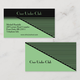 Green Modern Look Business Card Visitenkarte
