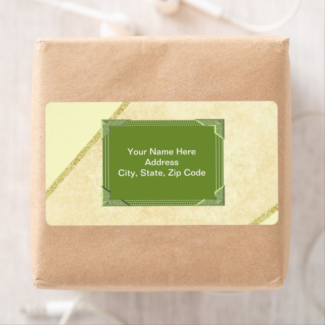 Green Monogram Labels (Insitu)